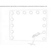 Wall mirror with integrated lighting Zuclo