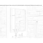 Wall mirror with integrated lighting Comala