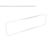 Rectangular metal mirror mounted on the wall Edeia