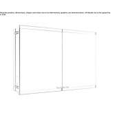Wall-mounted mirror with cabinet Salmtal