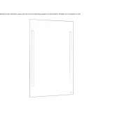 Wall-mounted bathroom mirror with integrated lighting Toba