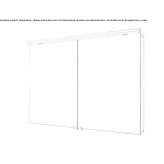 Wall-mounted bathroom mirror with cabinet Manom