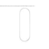 Oval, steel wall mirror Paicandu