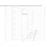 Wall mirror with integrated lighting Latille