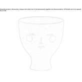 Ceramic vase Lama