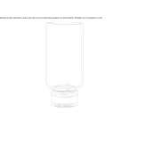 A blown glass vase Ossining