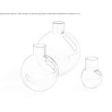 Glass vase Azagra