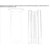 Vase made of glass and stainless steel Hilldale