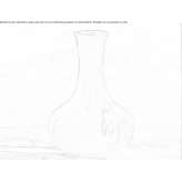 Round vase made of Arabescato marble Themar