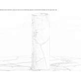 Okrągły wazon z marmuru Nero Marquina Palatca