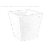 Low vase made of polyethylene Guacui