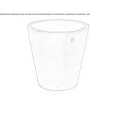 Low vase made of polyethylene Guacui