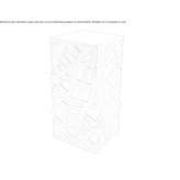 Cement and resin vase Porcuna