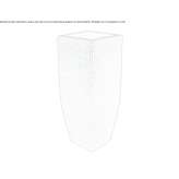Cement and resin vase Siguees