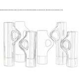 Ceramic candle holder Myrina