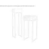 Console table made of lacquered OSB with drawers Betley