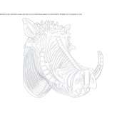 Brass wall decoration element Nucet