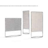 Leather screen and painted metal structure Beersel