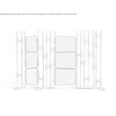 Wooden room divider Ahetze