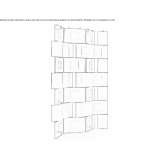 Steel and wood screen Ecully