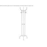 Brass clothes hanger Moneva