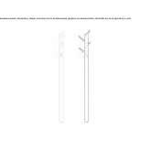 Aluminum clothes hanger mounted on the wall Primorka