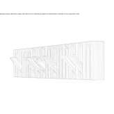 Wooden clothes hanger mounted to the wall Szczytno