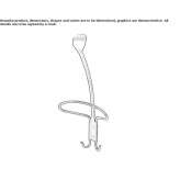 Wall-mounted clothes hanger Vilenka