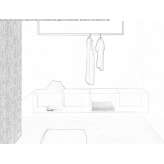 Hanging clothes rack Damery