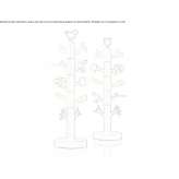 Clothes stand made of polyethylene for children Saldus
