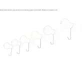 Wall hook made of polypropylene, mounted on the wall Durbheim