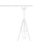Beech wood coat stand with umbrella stand Chaffee