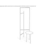 Powder-coated steel clothes rack Ranggen