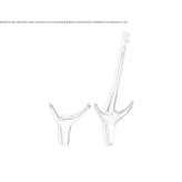 Brass wall hook Theillay