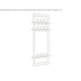 Oak clothes hanger mounted on the wall Samatzai