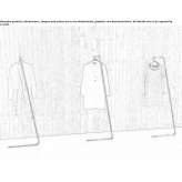 Clothes hanger made of chrome-plated steel Fraire