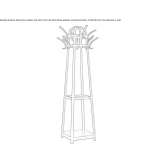 Beech wood coat stand Soteapan
