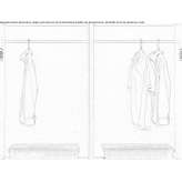 Metal clothes hanger Barriere