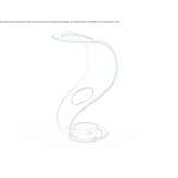 A glass umbrella stand standing on the floor Veen