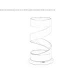 A steel umbrella stand standing on the floor Najera