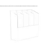 Umbrella stand made of powder-coated steel Couillet