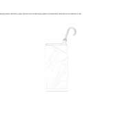 Umbrella stand made of glass and metal Barban