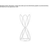 A metal umbrella stand standing on the floor Brunnepe