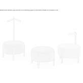 Fabric pouffe/stand Tierzo