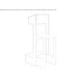 Wooden stool Thouarce