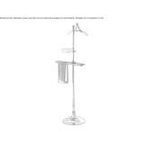 Brass stand and towel rack Turnhout