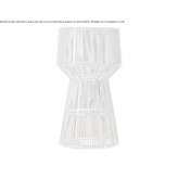 Tall round flowerpot made of powder-coated aluminum Izvin