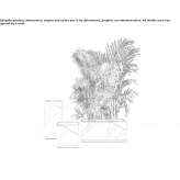 Flowerpot made of powder-coated steel Barban