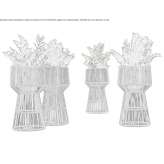 Tall round flowerpot made of powder-coated aluminum Choiseul