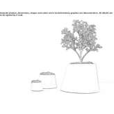 Steel flower pot Glorenza